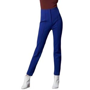 Diane Von Furstenberg Purple/Blue HighWaist Seamed Skinny Pants